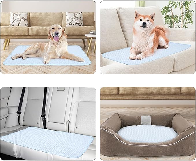 Peiiwdc Dog Cooling Mats for Pet Breathable Mats Pad for AllSize Ice Cats Cool Pet Supplies Ice for