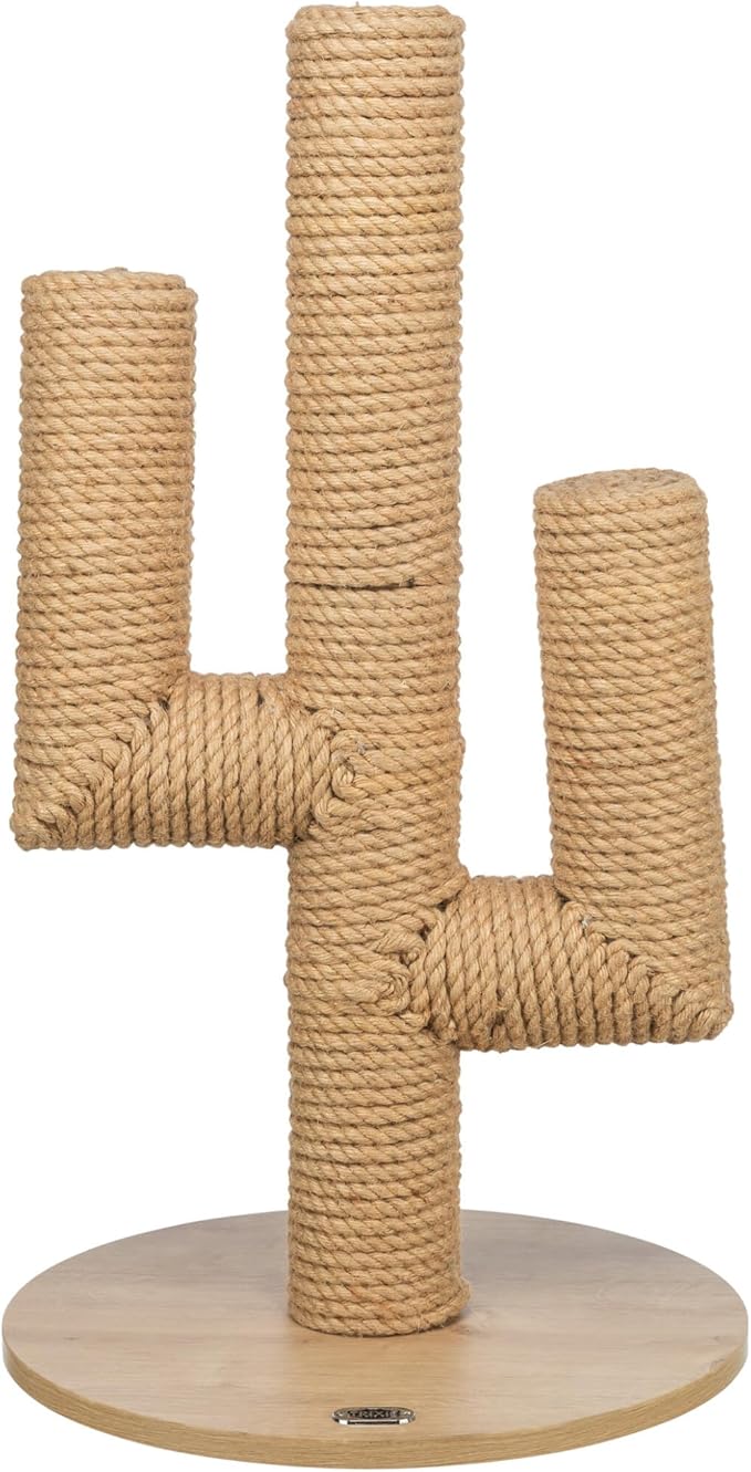 Trixie Neo 27" Scratching Post - Cute Cactus Cat Tree Designed with Extra Thick Jute - Indoor Small Cat Scratcher Furniture