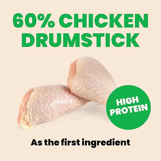 almo nature HQS Natural Chicken Drumstick Entree in Broth, Gluten Free, Additive Free, Adult Dog Canned Wet Food, Shredded 12 x 280g/9.87 oz