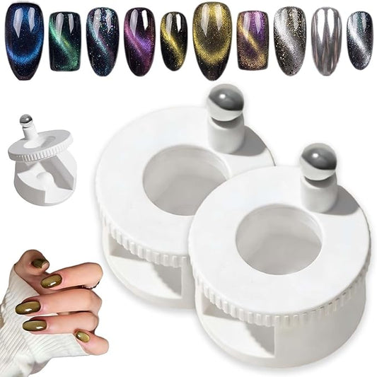 2026 New Rotating Cat Eye Magnet, 360° Rotating Cat Eye Magnet For Nails,Glass Bead NailMagnet