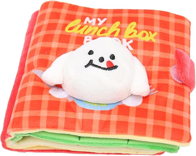 F&Yard Dog Sniffing Book Plush Cloth Foraging Mat Slow Feeding Puzzle Book for Pet Digging Activity Supplies