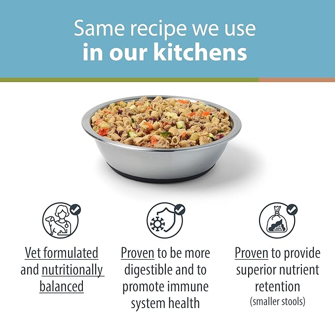 Just Food for Dogs Nutrient Blend, Vitamins and Supplements for Homemade Dog Food, Turkey and Whole Wheat Macacroni, DIY Fresh Pet Meals and Toppers, Human Grade Quality, 4.55oz