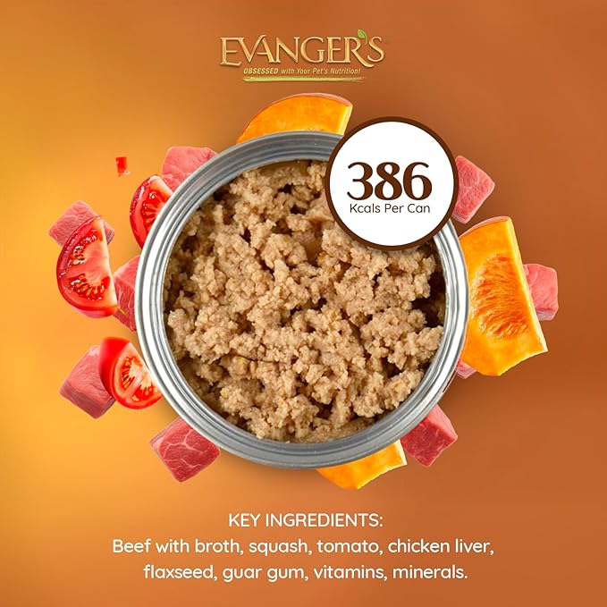 Evanger's Heritage Classics Beef It Up for Cats – 12 Count, 12.5 oz Each – Market Fresh Beef, Grain Free, Limited Ingredients, Traditional Loaf Style