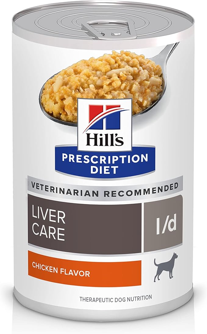 Hill's Prescription Diet l/d Liver Care Wet Dog Food, Veterinary Diet, 13 oz. Cans, 12-Pack