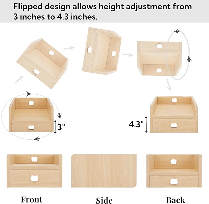 Raised Pet Feeder Stand for Cats & Dogs Neck Health, Holder for Pet Automatic Feeders, Pet Water Dispenser Stand, Adjustable Height Elevated Shelf for PETKIT, PETWANT and Most Pet Feeders