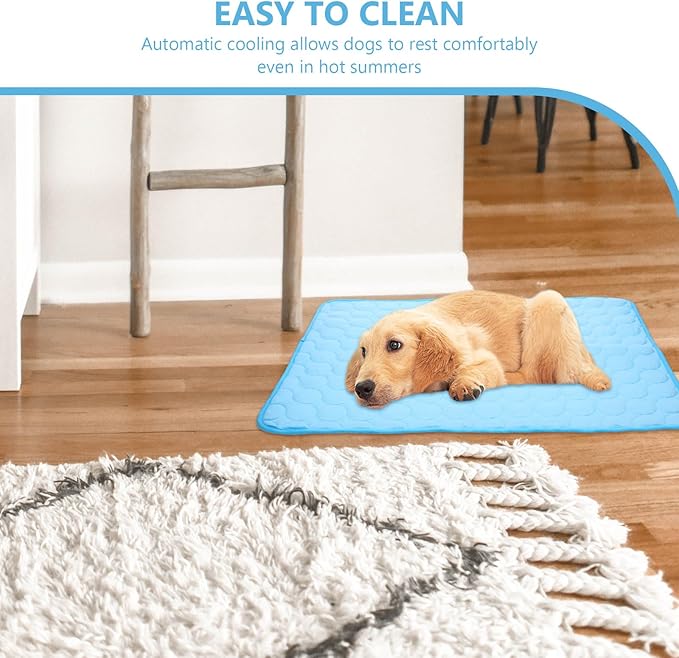 TOYANDONA Pet Cooling Mat for Dogs Large 70x55 Cm Non-Toxic Self-Cooling Pad Washable Dog Sleep Mat Comfortable Supplies