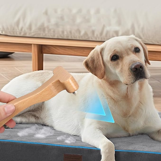 Pet Hair Remover - Rust Proof Shedding and Detangling Brush for Cats, Dogs, Horses, Puppies, Kittens Grooming Tool for Small, Medium, and Large Animals to Reduce Shedding 6.5 Inches