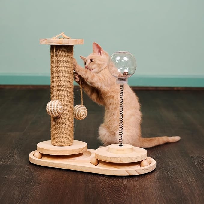 Armarkat Interactive Scratch Post and Activity Center - The Ultimate Cat Playground S1501