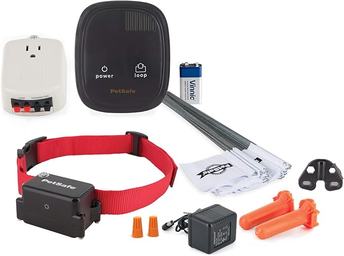 PetSafe Stubborn Dog In-Ground Fence System - High-Intensity Static Correction - Tone & Vibration Modes - Waterproof Adjustable Collar - Expandable Design - Wire Sold Separately
