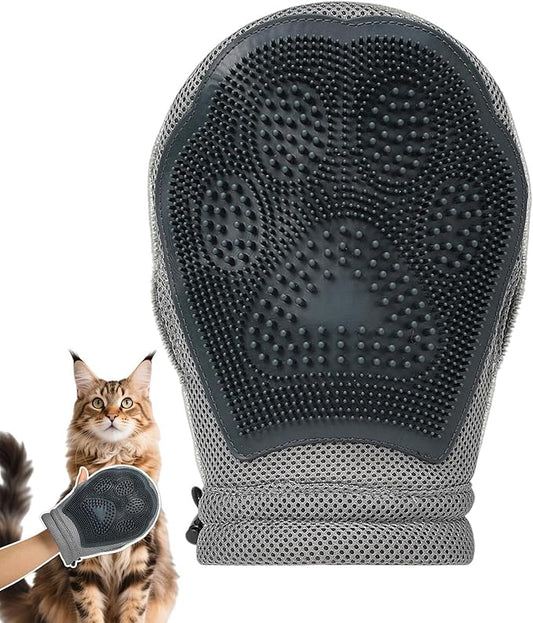 Cat Hair Remover Glove,Kitten Hair Removal Grooming - Double-Sided Puppy Grooming Mittens | for Carpet Couch Clothing Bedding Furniture Indoor Home Car Camping Salon