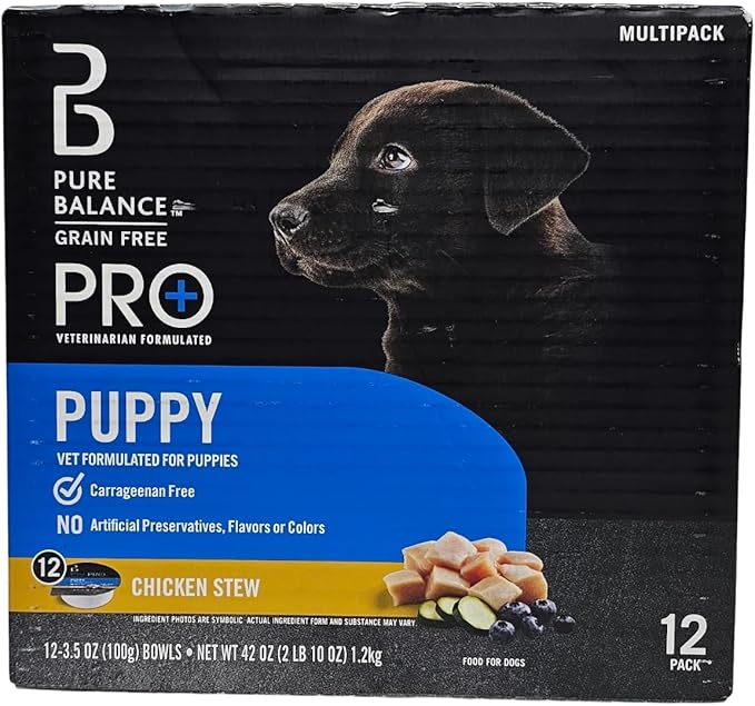 Pure Balance Pro+ Puppy Chicken Stew Wet Dog Food, 3.5 Ounces (12 Count)
