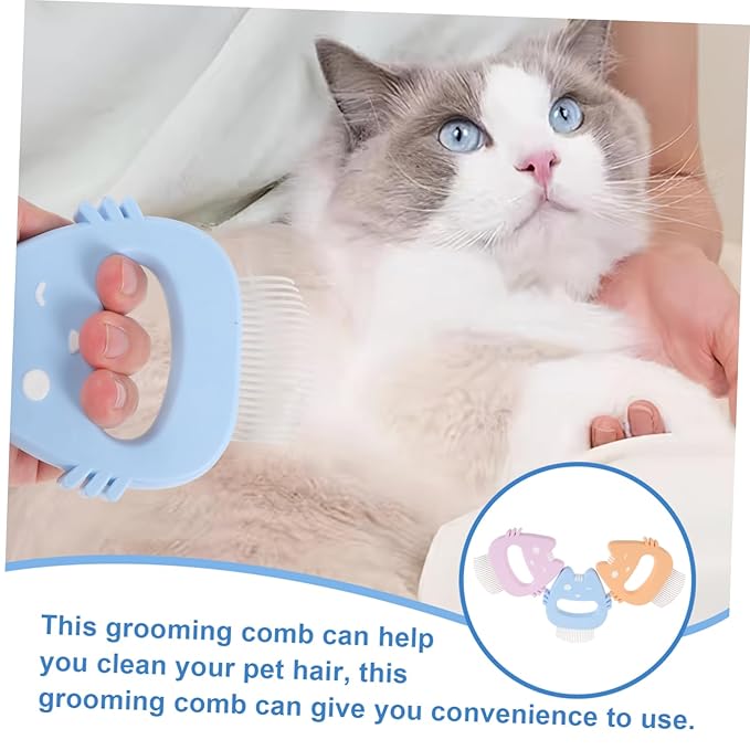 3pcs Pet Comb for Cats Dogs Matted Fur Remover Slicker Brush Dematting Comb Daily Use Hair Removal Grooming Tool Pet Supplies