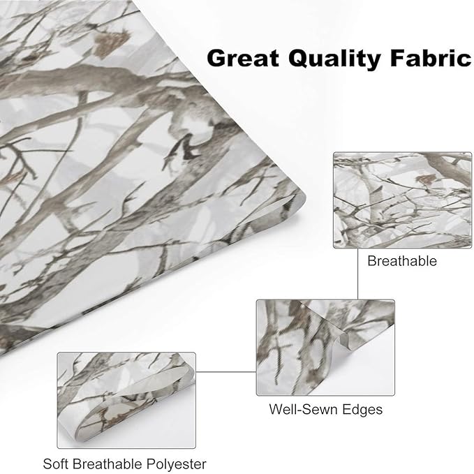 Dog Bandana Spring Pet Scarf Adjustable Triangle White Tree Camo Printing Dog Bib Washable Polyester Puppy Bandana for Small Medium Large Dogs Cat Birthday Party Supplies