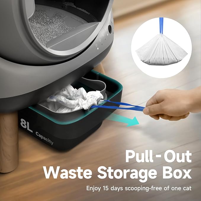 Self Cleaning Litter Box for Multiple Cats