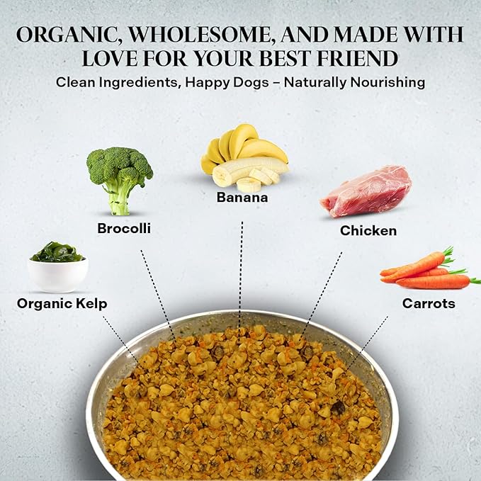 Healthy Dogma - PetMix Dehydrated Dog Food for Allergies, Freeze Dried, Raw, Homemade Dog Food (Chicken Dinner, 2 lbs)
