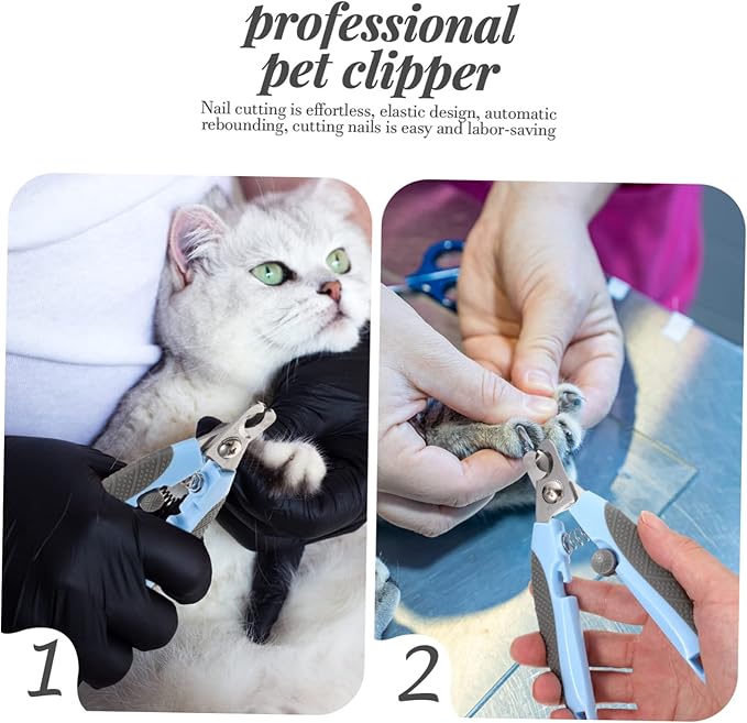 Totority Household Cat Nail Clipper Ergonomic Design Blades for Easy Trimming Portable Pet Grooming Tool for Cats and Animals Safe Comfortable Use