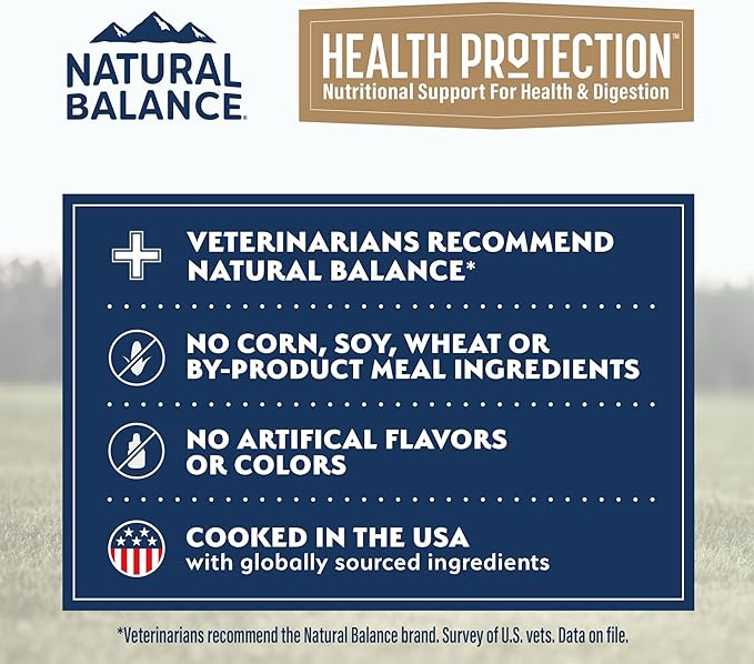 Natural Balance Health Protection Wet Dog Food – Whole Body Health, Easy on Digestion, Chicken, Pumpkin & Brown Rice Stew, Digestive Wellness Dog Food, High in Fiber - 12.5oz (Case of 6)