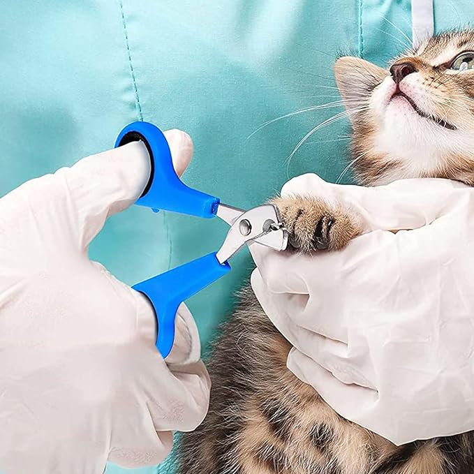 Cat Bathing Bag - 5 Pieces Cat Bathing Bag Anti Scratch and Bite | Pet Cleaning and Grooming Set | Grooming Pet Claw Care with Nail Clipper Trimmer Cleaning Supplies for Indoor & Kitten