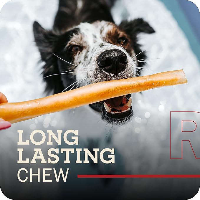 Redbarn Pet Products Natural Small Collagen Sticks for Dogs - Long Lasting Alternative to Traditional Rawhide & Bully - Supports Joint, Skin, & Coat Health - Case of 25