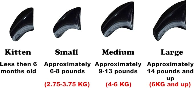 6 Month Piece Soft Nail Caps with Adhesive for Cat Claws - Jet Black X-Small