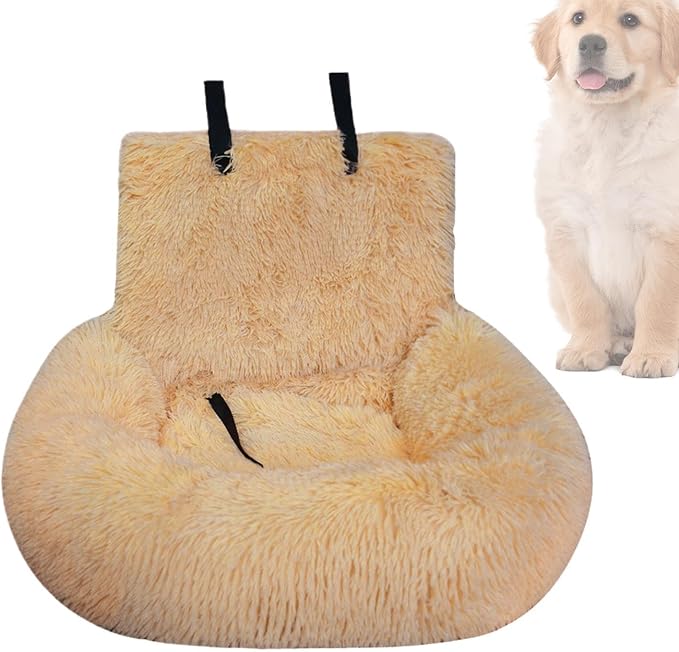 Dog Seat for Car | Medium Dog Plush Car Seat,Pet Supplies Washable Travel Bed for Medium Small Puppy Kitten Vehicle Traveling Vet Visit Daily Vacations