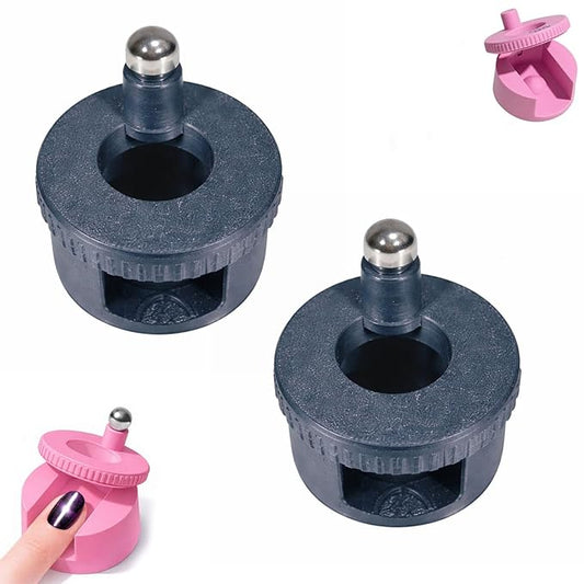 2Pcs Rotating Cat Eye Magnet, 2026 Magnetic Nail Tool, Beginner Friendly 5D Magnet Cateye, Uniform Magnetic Force and Excellent Light Absorption, Can Easily DIY Glossy Cat Eye Effect (2C-Ball Magnet)