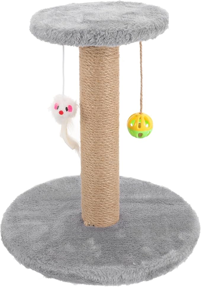 BESPORTBLE Small Multifunctional Cat Scratching Post with Sisal Rope Sturdy Indoor Cat Climber and Wear-Resistant Scratcher for Kittens