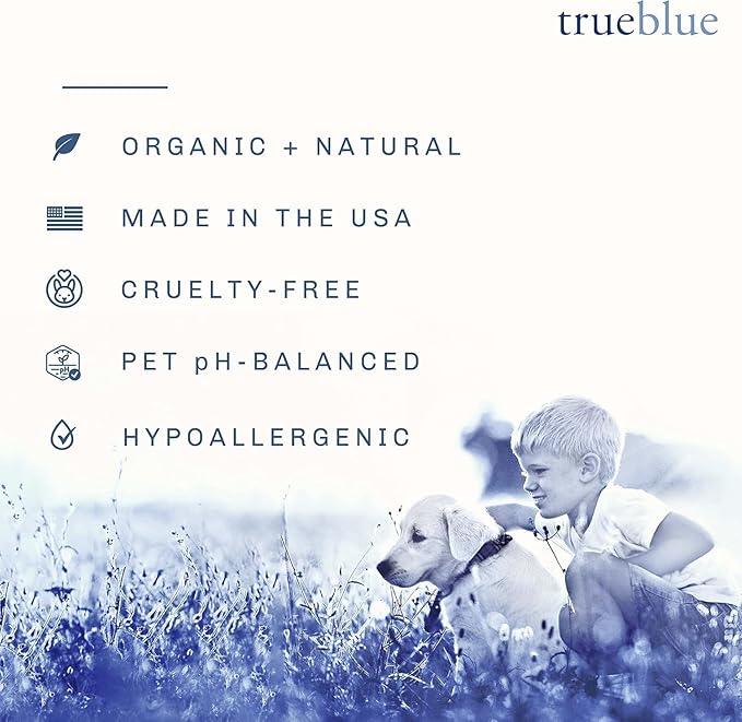 TrueBlue Cucumber & Chamomile Safe and Sure Dog Eye Wipes – Pre-Moistened Textured Pads for Tear Stain Eye Cleaning – Cleansing Eye Wipe for Dogs, Puppies – Non-Toxic, All-Natural – 50 Count