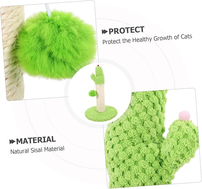 Cactus Shape Cat Scratching Post Vertical Cat Climber with Wear Resistant Material Safe Indoor Plaything for Kittens Promotes Health and Exercise Stylish Design for Home Decor