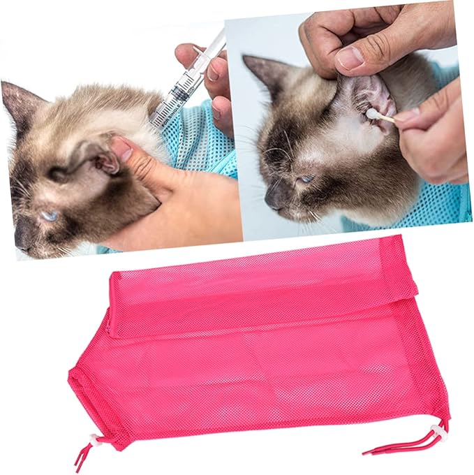 BESPORTBLE Pet Fixed Bag Cat Bathing Grooming Supplies Nail Trimming Pouch Safe Cat Wash Bag
