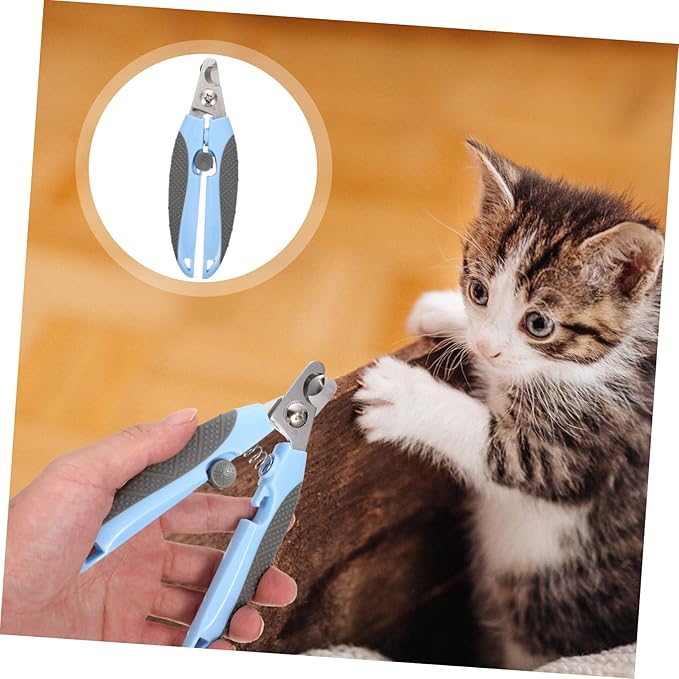 Garneck Convenient Cat Clipper Professional Pet Nail Trimmer Ergonomic Design for Safe Easy Clipping Portable Cat Grooming Tool