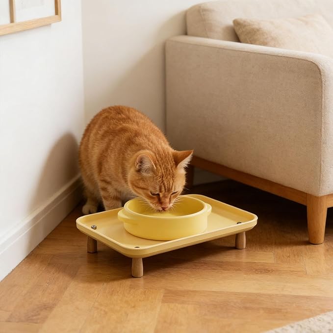 Raised Pet Feeder Stand Cat Dog Bowl Tray for Pet Supplies Food Dispenser
