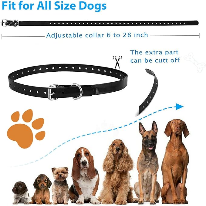 Electric Dog Fence,Aboveground Underground Pet Containment System,Covers up to 3/4 Acre,with Waterproof/Rechargeable Training Collar,Shock/Tone Correction,for 123 Dogs(650 Feet Wire),for1dog