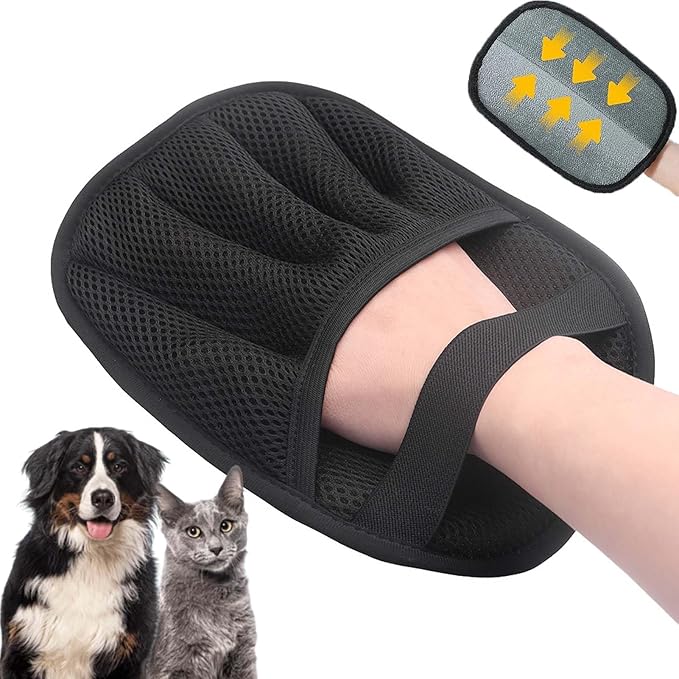 Static Hair Removal Gloves Reusable Pet Hair Removal Tools Efficient Cleaning Suitable for Cats and Dogs Grooming