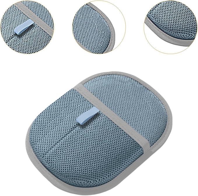 Pet Hair Removal Glove for Cats Dogs Grooming Deshedding Brush Fur Removal Tool for Pet Beds Puppy Clothes Rugs- Blue