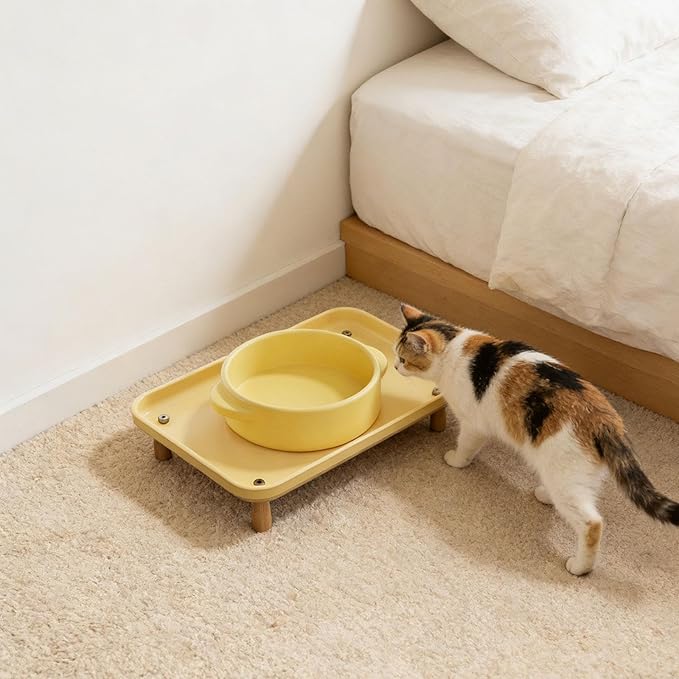 Raised Pet Feeder Stand Cat Dog Bowl Tray for Pet Supplies Food Dispenser