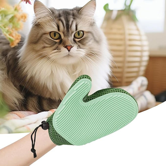 2Pcs Pet Hair Removal Gloves, Efficient Grooming Gloves for Pet Hair Deshedding and Removing, Reusable Cat & Dog Hair Remover Glove for Couch, Furniture, Carpet