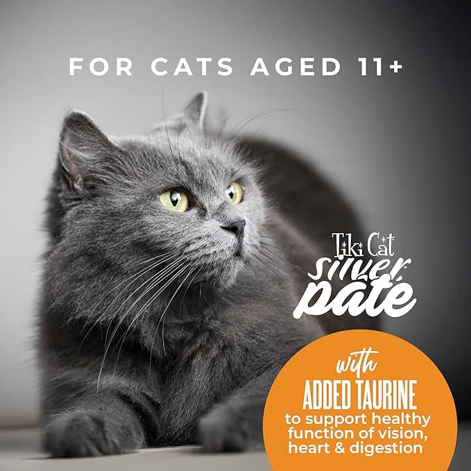 Tiki Cat Silver Pate Wet Cat Food, Variety Pack, 2.4 oz. Can (12 Count)