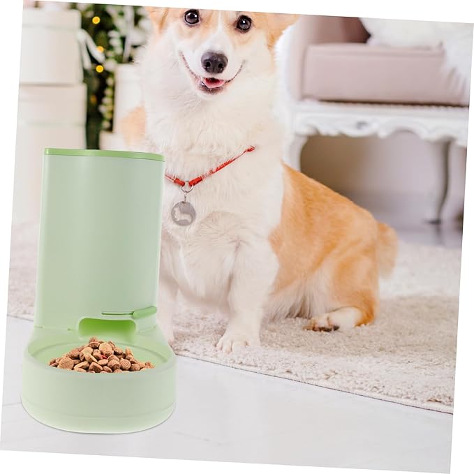 MERRYHAPY Cat Feeder Auto Feeder Kitten Bowl Dry Food Feeding Station Outdoor Cat Station Pet Food Dispenser Non-Slip