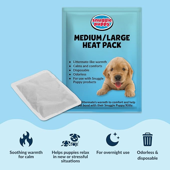 Snuggle Puppy Original for Large Breeds - Heartbeat Puppy for Dogs - Pet Anxiety Relief and Calming Aid - Comfort Dog Toy - Behavioral Training and Sleep Aid Cuddle Buddy - Great Dane