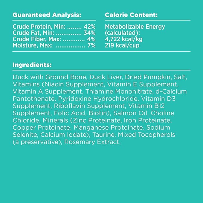 BIXBI Liberty Freeze-Dried Dog Food Topper & Treats, Duck – 95% Meat & Organs, No Refrigeration – USA Made, 12 oz