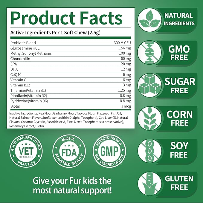 Nutra Kams Multivitamin Chews for Cats, Nutritional Supplement for Strong Immunity, Support Digestion and Skin Care, 300 Grams, 200 Chews.