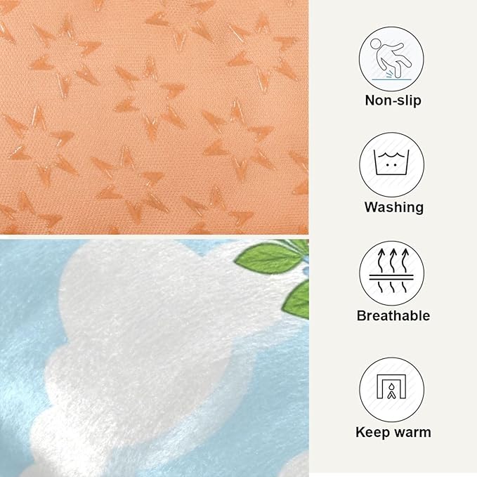 Dog Bed for Crate Washable Pet Sleep Pad, Rainbow Kennel Mat with Non-Slip Bottom, Soft Fluffy Supplies Pet for Dogs and Cats (36x24 inch)