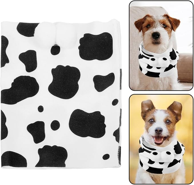 INOOMP Pet Dog Scarf Hood Warm Thickened Breathable Cotton Neck Warmer for Cats and Dogs Medium Size Winter Protective Decorative Pet Supply