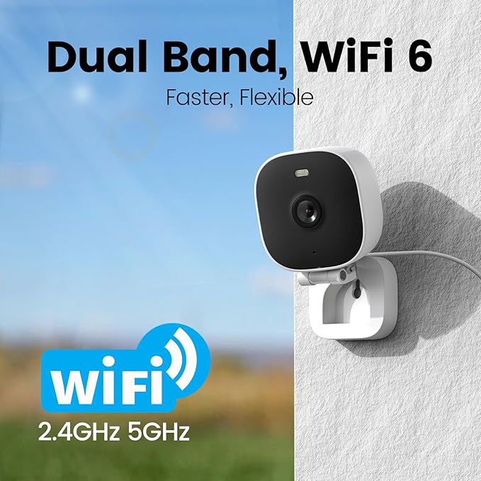 VIMTAG 5G/2.4G 4MP Cameras for Home Security-Outdoor/Indoor Camera for Dog/Cat/Pet/Nanny/Baby, Wired, Color Night Vision, Free AI Detection, 2-Way Audio, 24/7 SD Recording,Support Alexa Cloud SD Card