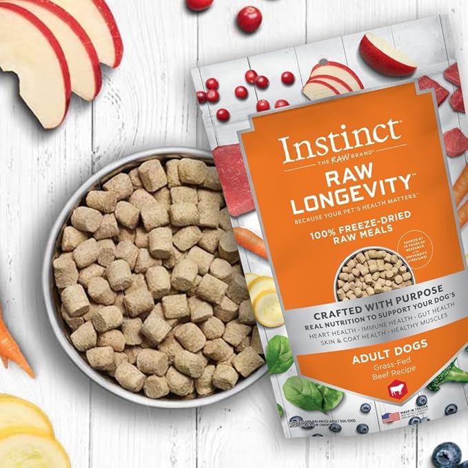 Instinct Nature's Variety NV Dog Longevity Freeze Dried Beef, 9.5 Ounce