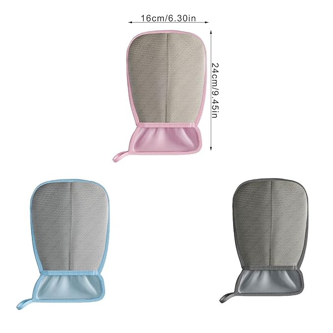 Reusable Deshedding Gloves for Pets Static Hair Removal Brush Washable Dog Cats Grooming Tool for Sofa Car Pet
