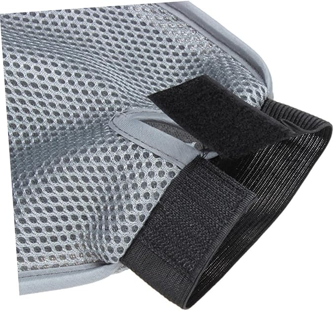 PET Grooming Glove Mitt for Dogs and Cats Dual-Sided Rubber Steel Needle Deshedding Tool Gentle Massage Bathing Glove for Short and Long Hair Pets