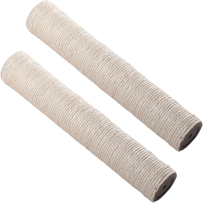 2PCS Cat Scratching Post Replacement, 20 Inch Sisal Cat Tree Replacement Post, 8mm Bolts, Easy to Install