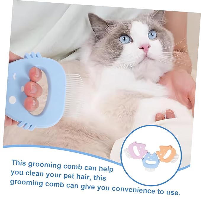 Totority 3pcs Pet Comb Cat Grooming Tool Cat Hair Remover Slicker Brush Dematting for Dog Supplies Portable Pet Hair Brush